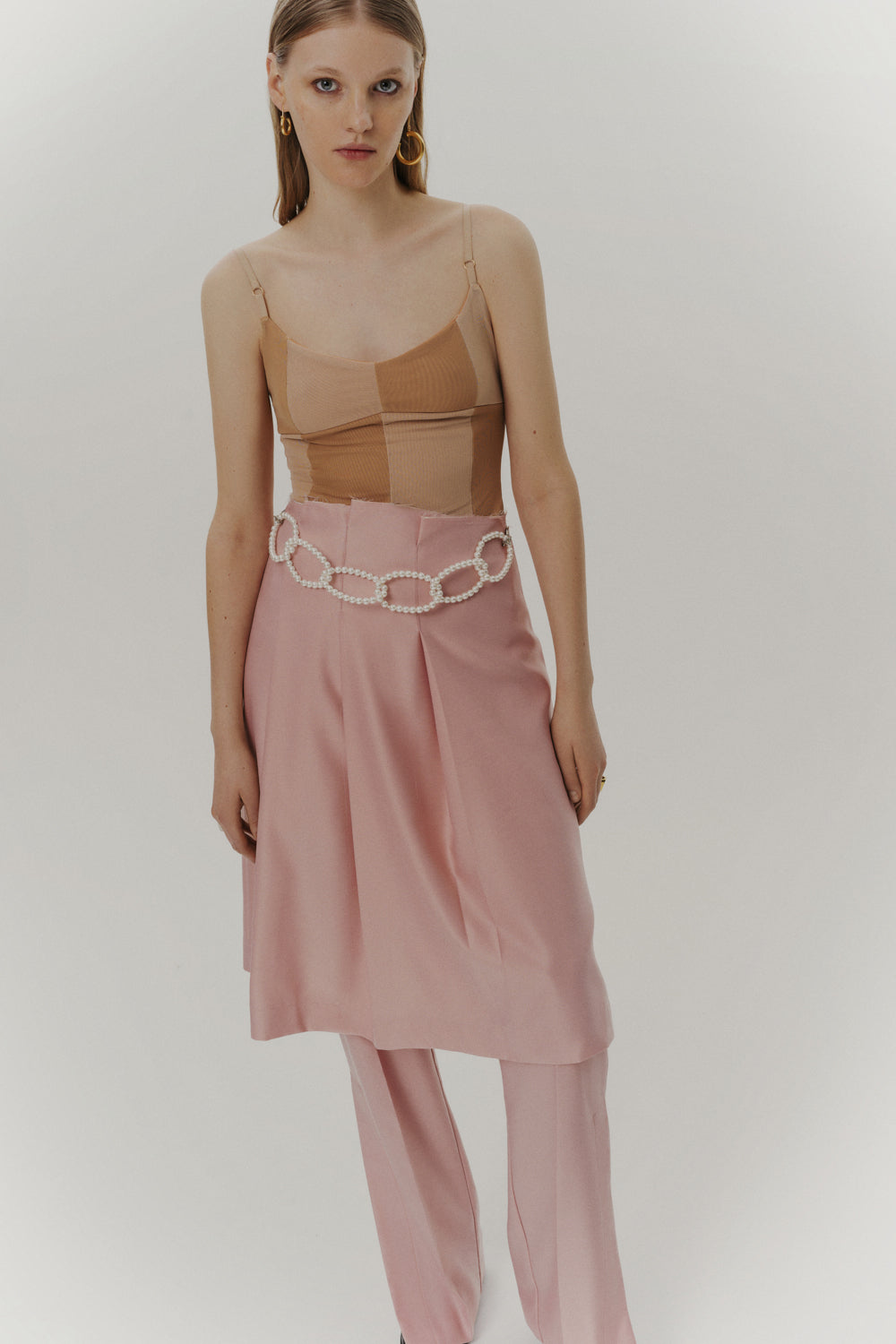 'Art-Director' Skirt with Pearl Detail ARCHIVE