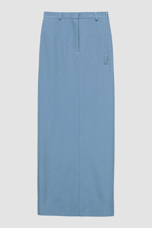 'Receptionist' Maxi Skirt in Blue