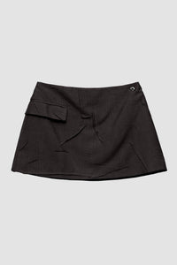 'Receptionist' Linen Mini Skirt