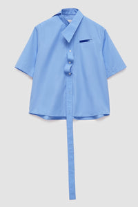 'Casual Friday' Short-sleeve Shirt in Blue